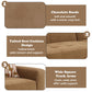 Zoey - Modular - RF Arm Chair With Pillow - Chocolate Suede