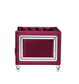 Heibero - Loveseat With 2 Pillows (Same 56896) - Burgundy Velvet