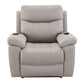 Chriki - Power Recliner With Lift & Heating & Massage - Beige Chenille & Black