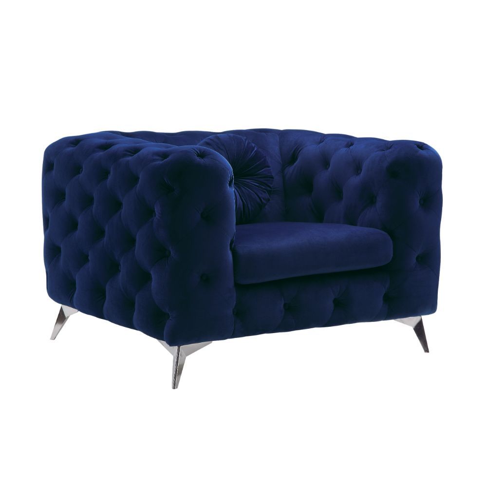 Atronia - Chair - Blue Velvet