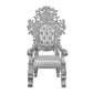 Valkyrie - Arm Chair (Set of 2) - Synthetic Leather & Antique Platinum