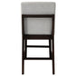 Edwyn - Counter Height Chair (Set of 2) - Gray Linen & Espresso