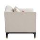 Tayden - Loveseat With 4 Pillows - Beige Velvet