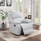 Cinema 3-Piece Grey Fabric Manual Reclining Sofa Set