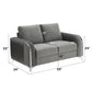 Wenona - Loveseat - Gray Velvet