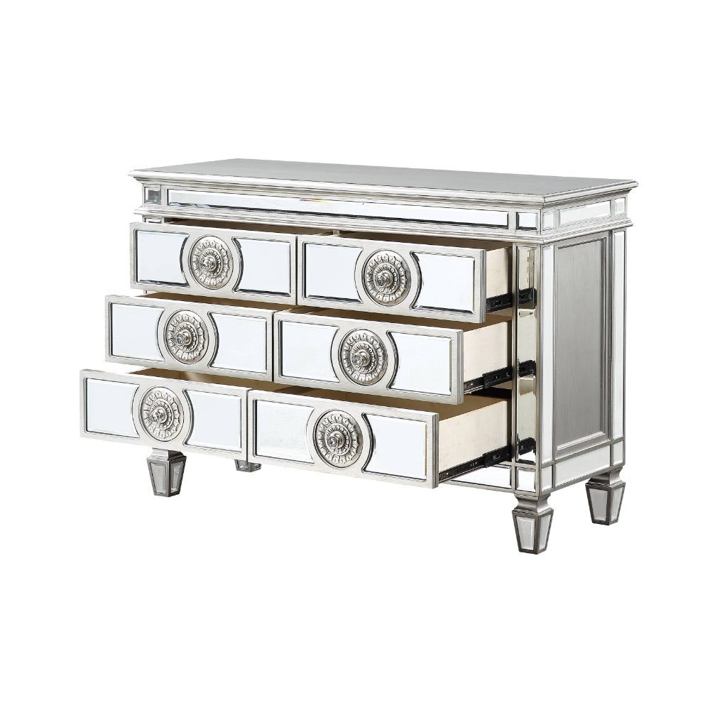 Varian - 34" Server - Mirrored & Antique Platinum