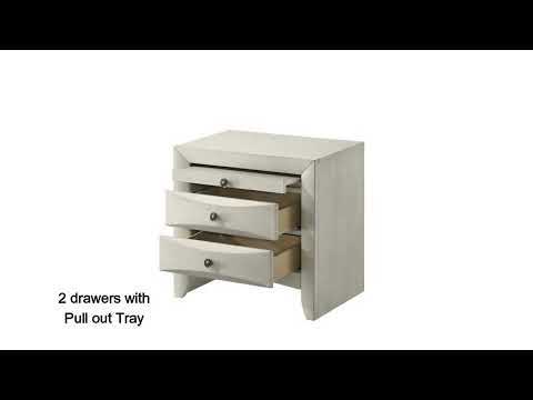 Ramondi - Nightstand - Antique White