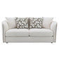 Yolanda - Loveseat With 4 Pillows - Beige Chenille