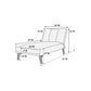 Black Adjustable Chaise