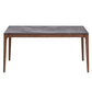 Bevis - Dining Table - Engineered Stone Top & Walnut