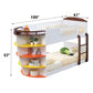 Neptune - Twin Over Twin Bunk Bed - White & Chocolate