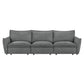Eaden - Power Sofa With Sleeper - Gray Chenille