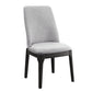 Madan - Side Chair (Set of 2) - Light Gray Linen & Gray Oak