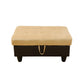 Ainehome Beige & Brown Lint And PVC Modular Storage Ottoman