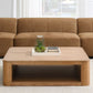 Zoey - Modular - Armless Chair - Chocolate Suede