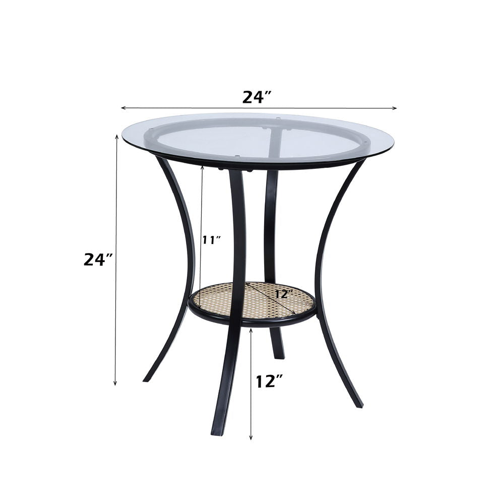 Colson - 3 Pieces Table & Chairs Set - Black