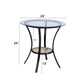 Colson - 3 Pieces Table & Chairs Set - Black