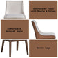 Ginny - Side Chair (Set of 2) - White Boucle, Brown Velvet & Walnut