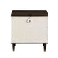 Carena - Nightstand With USB - White & Brown