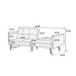 Navy Adjustable Sofa