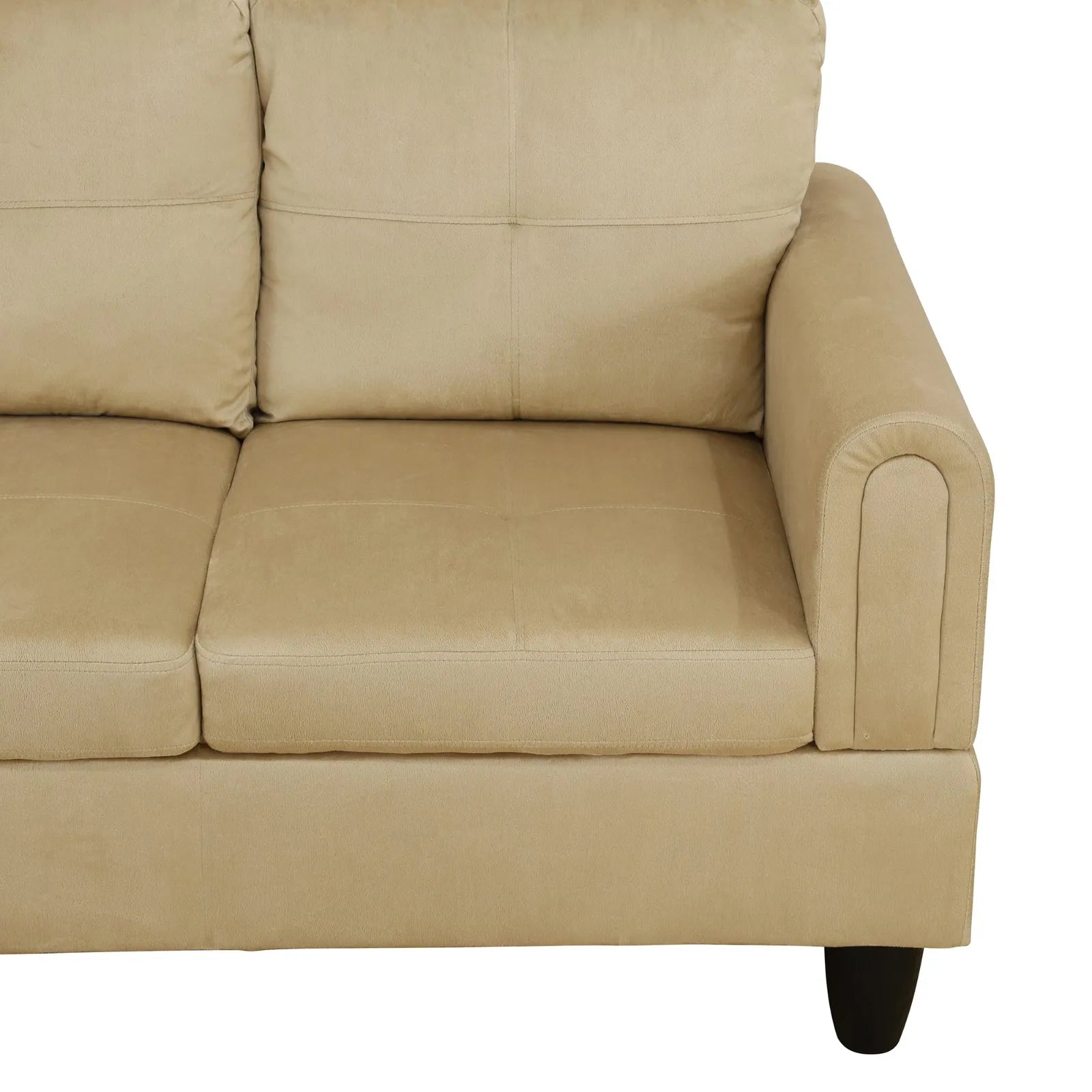 Ainehome 97" Wide Beige Flannel Living Room Sofa Set - Modern Comfort & Style for Your Home