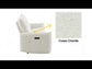 Lalisa - Power Motion Sofa With USB Port - Cream Chenille