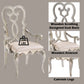 Esteban - Arm Chair (Set of 2) - Ivory Velvet & Antique Champagne