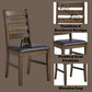 Damica - Side Chair (Set of 2) - Brown Synthetic Leather & Walnut