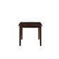 Ingeborg - 5 Piece Dining Set - Black Synthetic Leather & Espresso