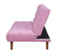 Yolandi - Adjustable Sofa - Pink Velvet & Dark Walnut