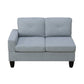 Ainehome Grey Flannel 4-Piece Modular Sofa Set