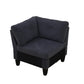 Ainehome Dark Grey Flannel 4-Piece Modular Sofa Set