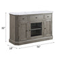 Zumala - Server - Marble Top & Weathered Oak