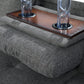 Ainehome 97.5" Wide Grey Linen L-Shaped Living Room Sectional Sofa Set