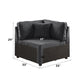 Silvester - Modular Wedge With Pillow - Gray Fabric