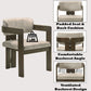 Destin - Side Chair - Light Gray Fabric & Walnut