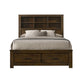 Merrilee II - Queen Bed With Storage - Oak