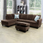 97" Wide Brown Corduroy Sofa Set – Modern Living Room Furniture | Comfortable & Stylish