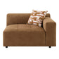 Zoey - Modular - RF Arm Chair With Pillow - Chocolate Suede