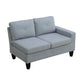 Ainehome Grey Flannel 4-Piece Modular Sofa Set