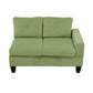 Ainehome Apple Green Flannel 4-Piece Modular Sofa Set