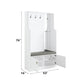 Buck II - Hall Tree - White High Gloss
