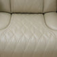 Ainehome Beige Leather Power Reclining Sectional Sofa with Reading Lamp