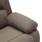 Ainehome Grandview 5-Seat Reclining Sectional in Textured Peanut Fabric