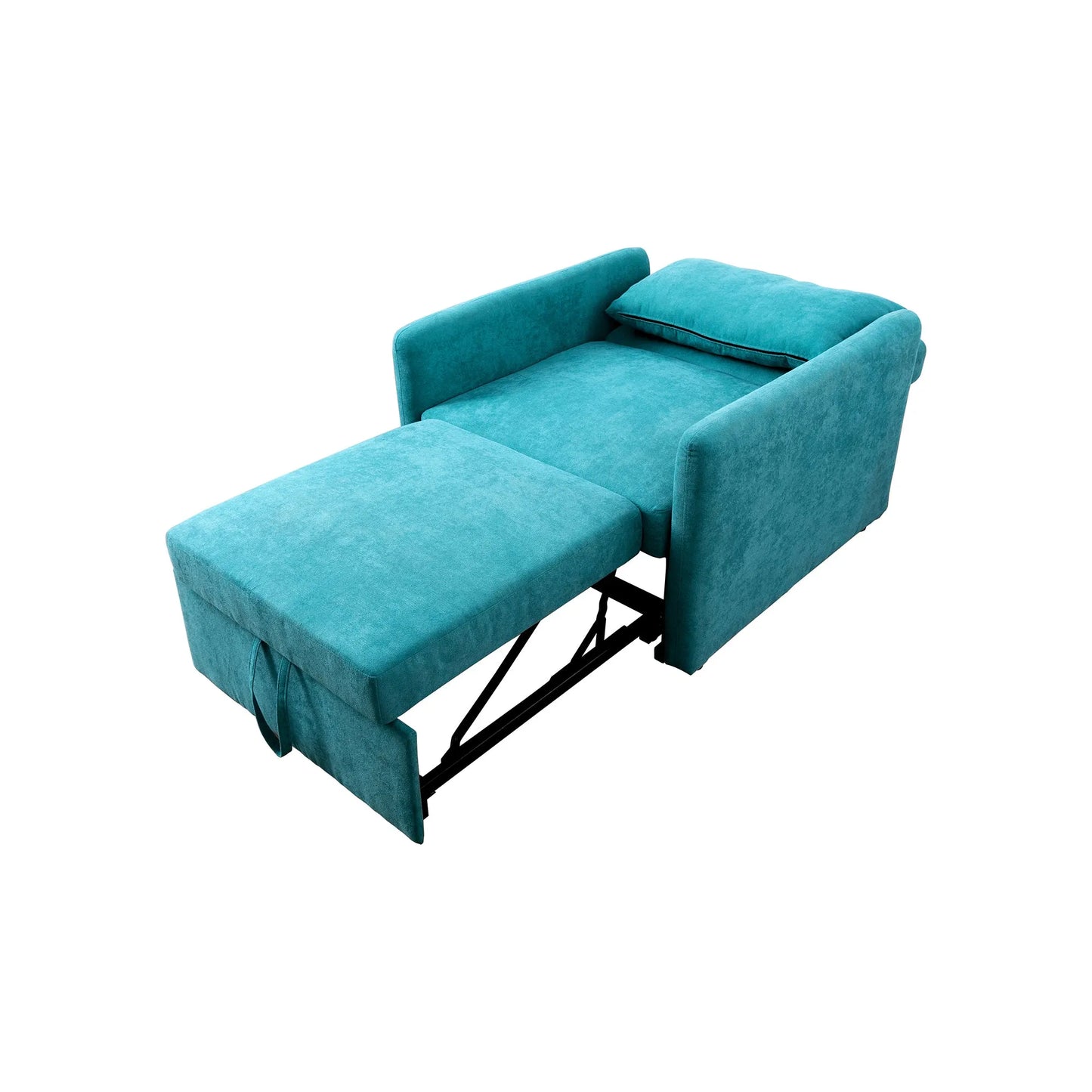 Ainehome Green Lint Convertible One-Seat Sofabed