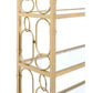 Milavera - Bookshelf - Clear Glass & Gold