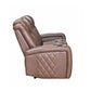 Dorian - Reclining Leather Sofa With Power Headrest And Footrest - Brown