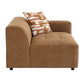 Zoey - Modular - RF Arm Chair With Pillow - Chocolate Suede