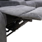 Ainehome Grandview 5-Seat Reclining Sectional Sofa in Dark Grey Corduroy