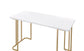 Estie - Vanity Desk (Same 93102) - White & Gold